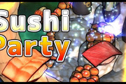 【朗報】軍艦巻きが軍艦になって攻めてくる！？銀河を救うためエビを操作してマグロを成敗するアクションシューティングゲーム『寿司パーティー』が1月28日に配信決定！！