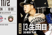 【西武vs日ハム22回戦】1（中）松本　2（左）杉谷
