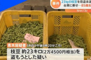 枝豆盗もうと…女を逮捕