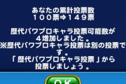 【パワプロアプリ】排出停止争い誰救ったらええんや リベンジ投票・歴代キャラ投票のトップ2は？