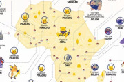 【画像】世界各国の「検索数トップポケモン」の可視化地図がこちら