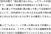 【悲報】30過ぎて未婚の中年男性、「売れ残りおじさん」と呼ばれZ世代から馬鹿にされてしまうｗｗｗｗｗｗ