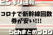 【悲報】新幹線回数券、価格がここまで安くなってしまう……。