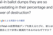 米大統領選　郵便投票３０万票　「どこから届いたのか出どころの確認できない」