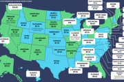【画像】アメリカの州別最低賃金高すぎわろたｗｗｗｗｗｗｗｗｗｗｗｗｗｗｗｗｗｗｗｗｗｗｗｗ