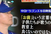【２０１９年の記事】与田元中日監督「『Aさん』と呼ばれるのと『お前』と呼ばれるのだったら『Aさん』の方が良いよね？」