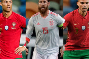 【画像】「スペインvsポルトガル」試合終了後、クリロナ･ラモス･ペペが３ショット！