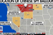 中国の気球、まもなく米軍基地の戦術核弾頭の位置へ到着。習近平「ホントすまん！うちの手違いで！」