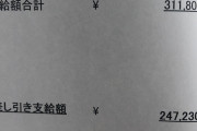 【画像あり】ワイドカタ、2年目の今月の給料明細ｗｗｗｗｗｗｗｗｗｗｗｗ