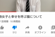 【悲報】干物女子と猫の件、あの大物YouTuberがお気持ち表明の動画投稿
