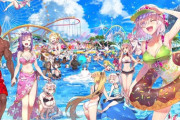 【FGO】ReDropおつまみさんのFGO4周年おめでとうイラスト！！　みんなプールでめっちゃ楽しそうやなｗ