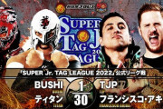 BUSHI ティタン vs TJP フランシスコ・アキラ『SUPER Jr. TAG LEAGUE 2022』