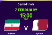 ◆アジア杯◆R4 イラン×カタール イラン後半PKで追いつくもアリの決勝Gでカタールが2大会連続決勝進出