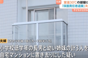 【速報】子ども3人を部屋に6時間放置した親、逮捕される
