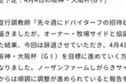 ●　サリオス大阪杯参戦