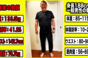 清原和博(53) 体重:138kg 体脂肪率:41%