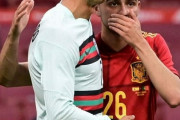 ◆画像◆代表戦中スペイン代表ペドリに話しかけられたクリロナさんの表情が秀逸すぎて草