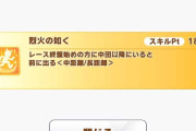 【ウマ娘】差しも中盤盛り盛りで終盤後方スキルはあまり取るべきではないと思う？