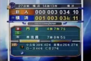 巨人0-1横浜（5回終了時）
