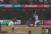 日ハム・奈良間、プロ初ヒットが初ホームラン！！！！！