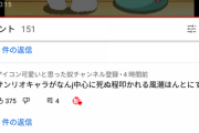 YouTubeのコメント「サンリオキャラがなんj中心に死ぬ程叩かれる風潮ほんとにすこ」