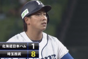 【vs西武】日ハム谷川、8回に3本のタイムリーツーベースを浴びて3失点