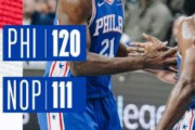 エンビ42得点でPHI連勝！ザイオンは26得点も負傷で途中退場…