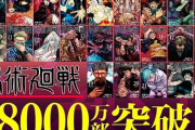 【祝】漫画『呪術廻戦』のシリーズ累計発行部数が8,000万部を突破！おめでとうおおおお