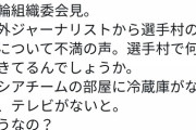 【悲報】ロシア代表「俺らの部屋に冷蔵庫無いんだけど嫌がらせか？」 運営委員死亡へ