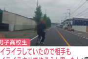 【悪質】岡山県倉敷市の男子高校生、自転車で蛇行を繰り返す「あおり運転」を行い書類送検「文句を言わなさそうな運転者をイライラさせてやろうと思った」