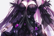 【FGO】ドレス衣装のスカサハ師匠イラスト！！　黒いドレスが素敵です！！