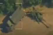 ロシア国防省「米欧供与の155ミリ榴弾砲を1日で15基を破壊した」…ドローン映像を公開！