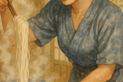 そうめんを茹でるのはこんなに大変なんですけど 重労働なんですけど