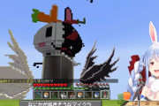 【マイクラ】NEWぺこらタワー、バイキン城からモノクマへ