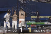 【vsロッテ】日ハム、3回に相手のエラーで同点に追いつく！