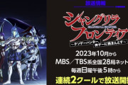 マガジンのなろう漫画『シャングリラ・フロンティア』はまさかの日5枠で10月から連続2クール放送！  制作はC2C、監督は「便利屋斎藤」や「魔女の旅々」の窪岡監督、キャスト：内田雄馬、和氣あず未、日笠陽子