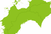 【画像】四国の地形図がヤバすぎる