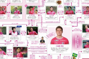 【画像】2025年度のセレッソ大阪の選手相関図作ってみた