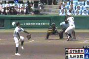【甲子園】九州学院が12年ぶり８強　村上弟・慶太が先制Ｖ打　２年生エース直江新が４安打完封