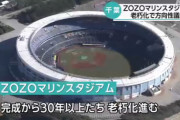 老朽化が進むZOZOマリンスタジアム(33年)各球場の建設年数がこちら