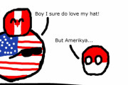 【アメリカ】カナダは帽子だよ【ポーランドボール】