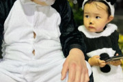 内山信二さん、ハロウィーンで親子パンダ仮装もタクシー乗車拒否で落ち込む…「これで拒否あるんだ」の声