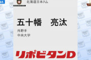 【五十幡2位指名】日本ハム、相変わらずミーハー