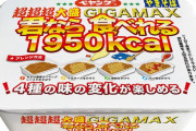 まるか食品がまたも挑戦ｗｗ「ペヤング 超超超大盛やきそば GIGAMAX 君なら食べれる」を発売