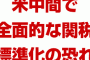 米中間で全面的な関税が課される恐れ　　米国と中国の意向に温度差か