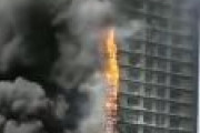 【速報】中国、エアコンが爆発しタワーマンション全体が炎上（動画あり）