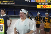 24時間テレビ やす子の24時間マラソン（スタジアム250周）、淡々と続く周回映像にSNSがざわつく