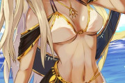 【FGO】水着のオルタエレちゃんイラスト！！　豪華な水着ですね！