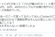 【悲報】Twitter民「デパートで『4℃』見たけどみんな幸せそうだった。叩いてる人は現実楽しく過ごせば？」