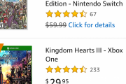 北米アマゾン年間ランキングでドラクエ11Sがキングダムハーツ3を超えてしまう